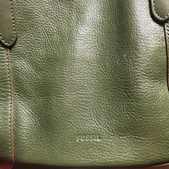 Green Leather Tote Bag - Picture 3 of 9